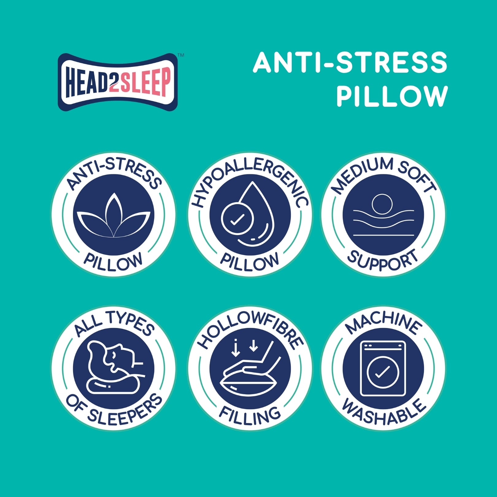 Anti-Stress Bundle - 2 Pairs with Pillow Protectors