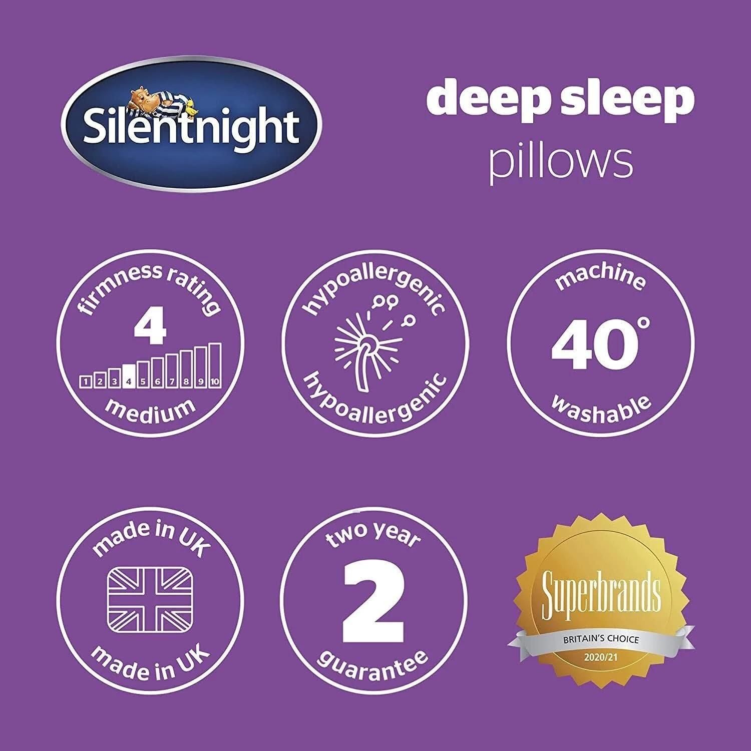 Silentnight Deep Sleep Support Pillow - Pack of 6