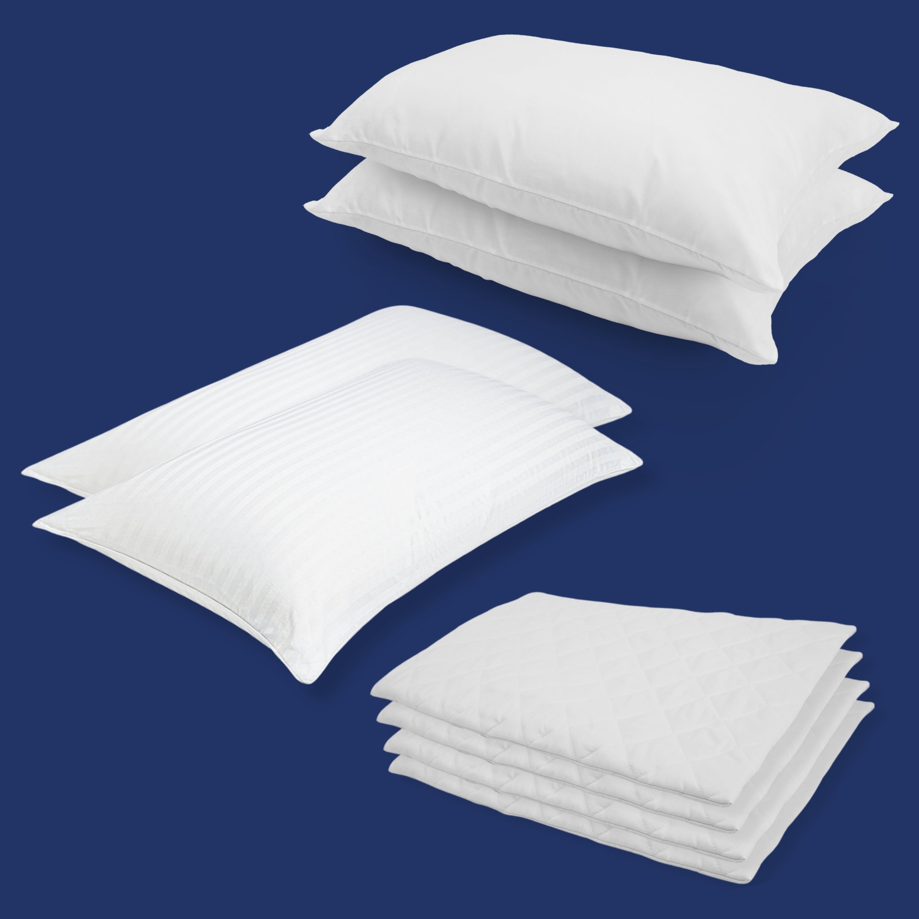 Dunlopillo Serenity Bundle - 2 Pairs with Pillow Protectors