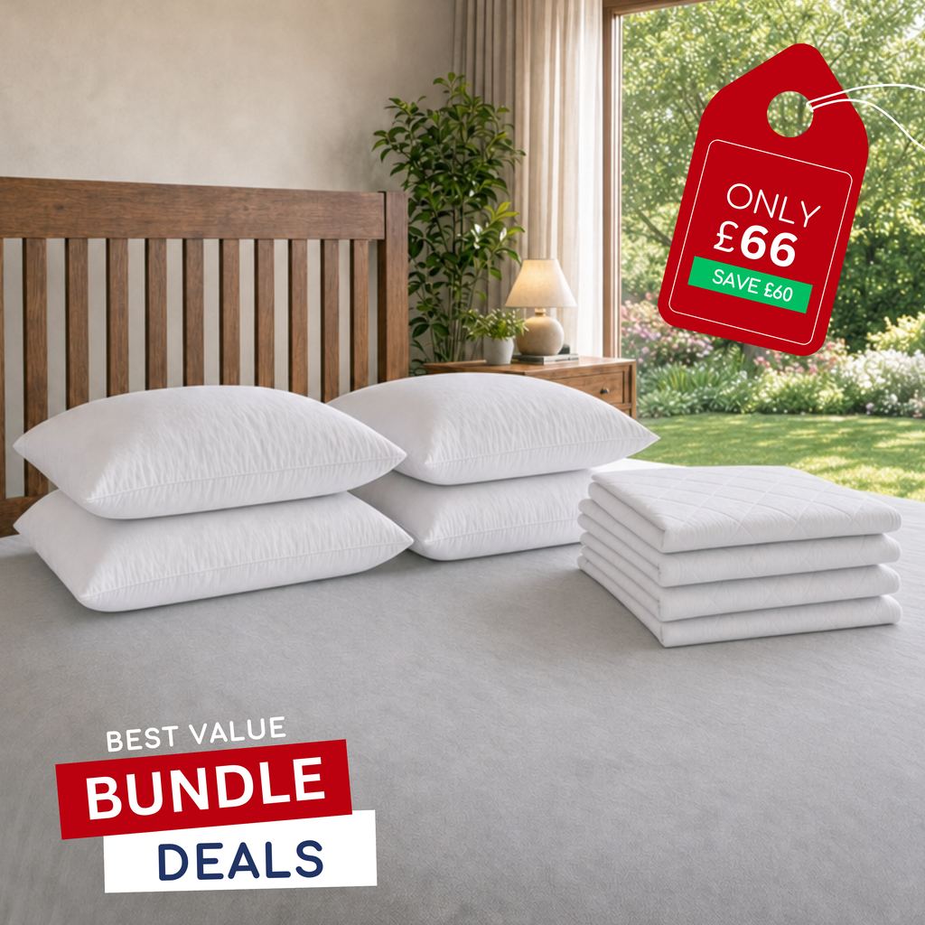Anti Snore Bundle 2 Anti Snore Support Pillows 1 Bounceback Pair & 2 Protector Pairs