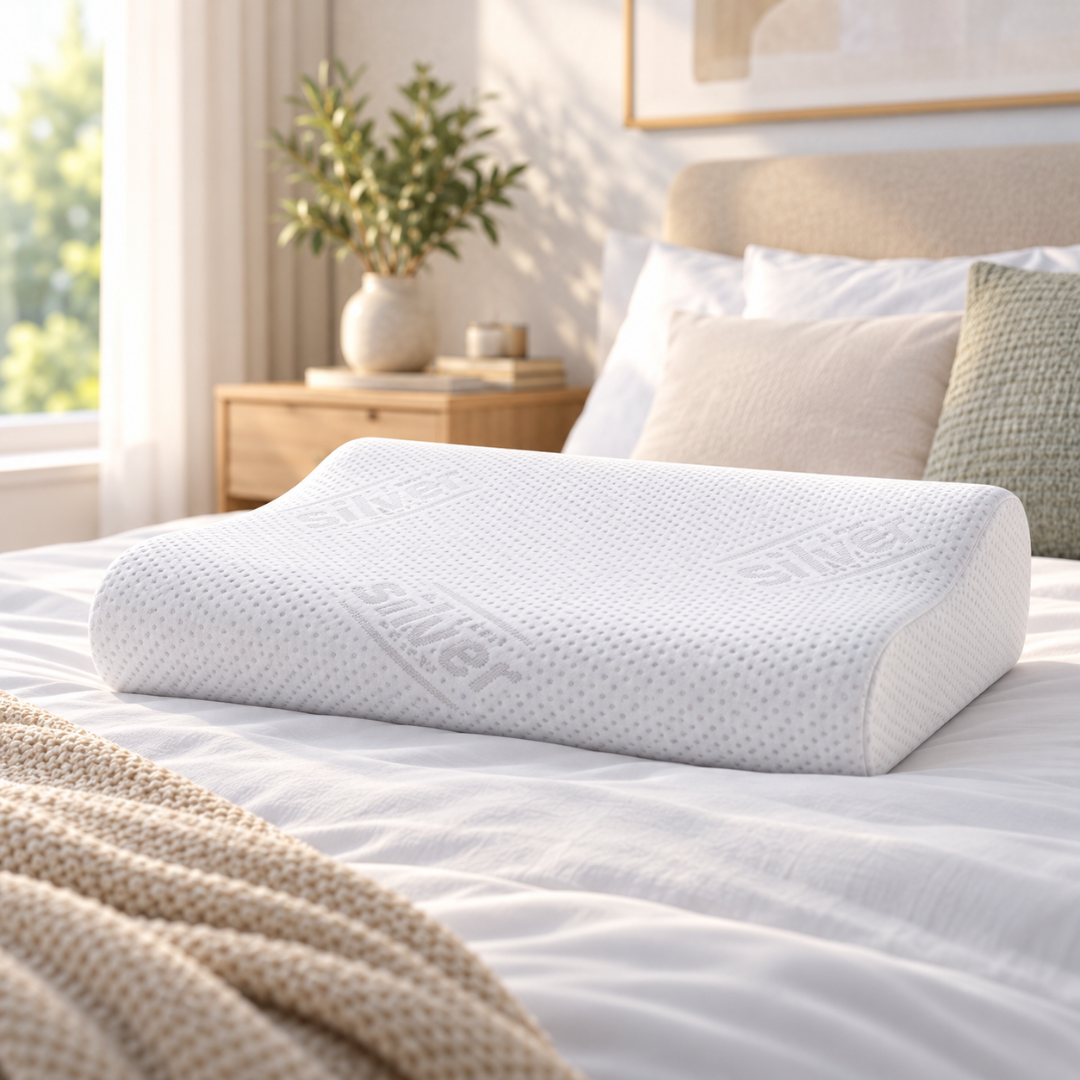 Silver Anatomic Pain Relief Pillow by Adormo