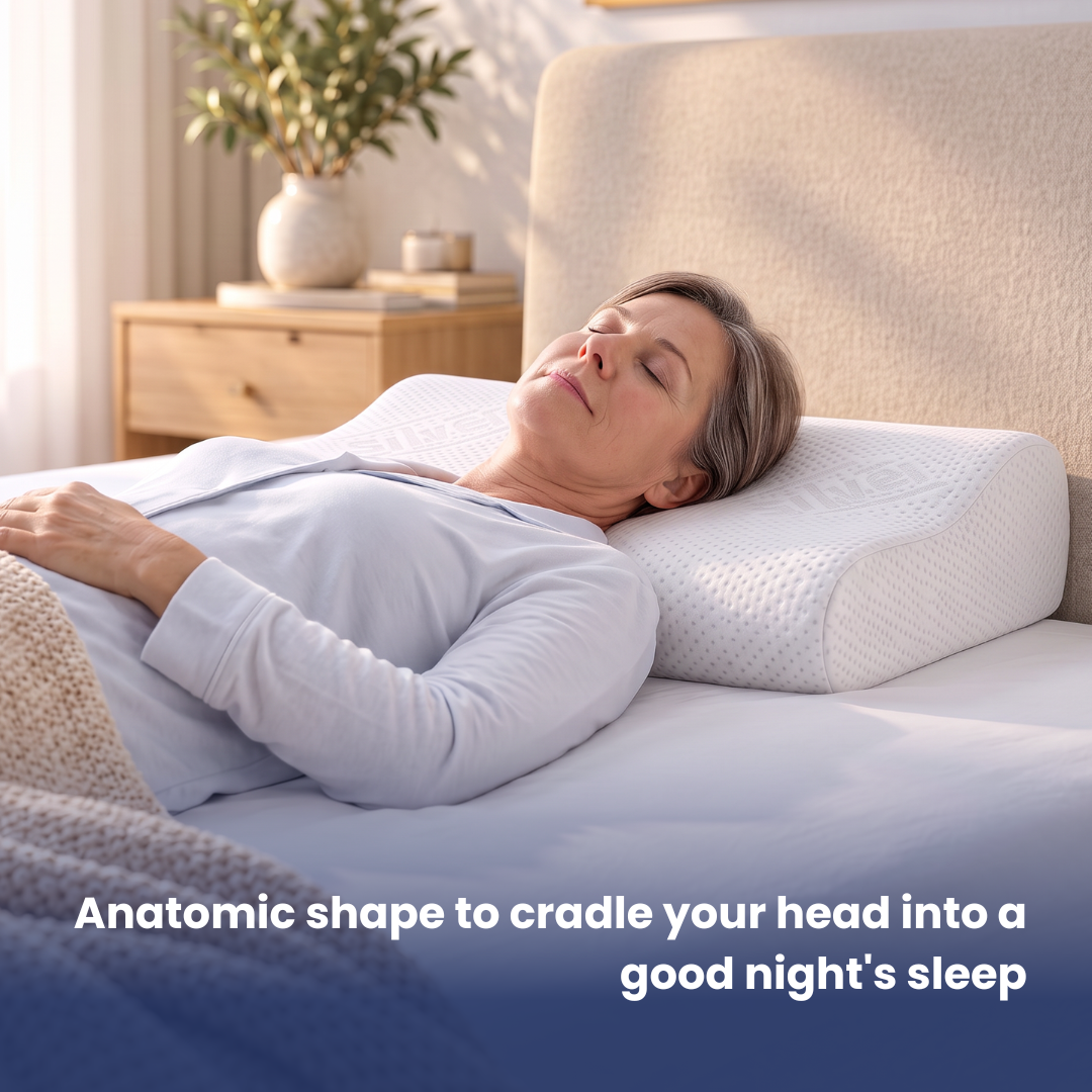 Silver Anatomic Pain Relief Pillow by Adormo