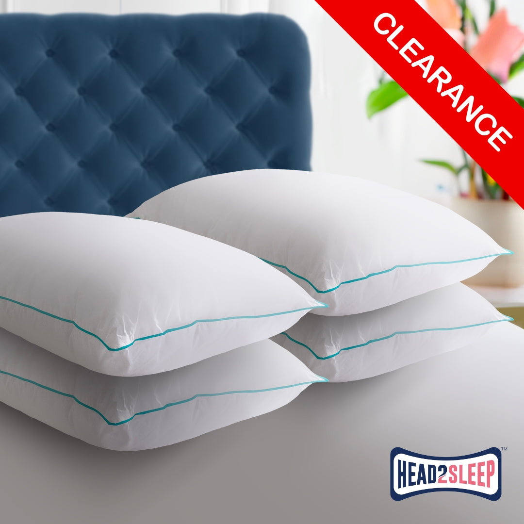 Head2Sleep Feels Like Down Pillow - Pack of 4 CLEARANCE