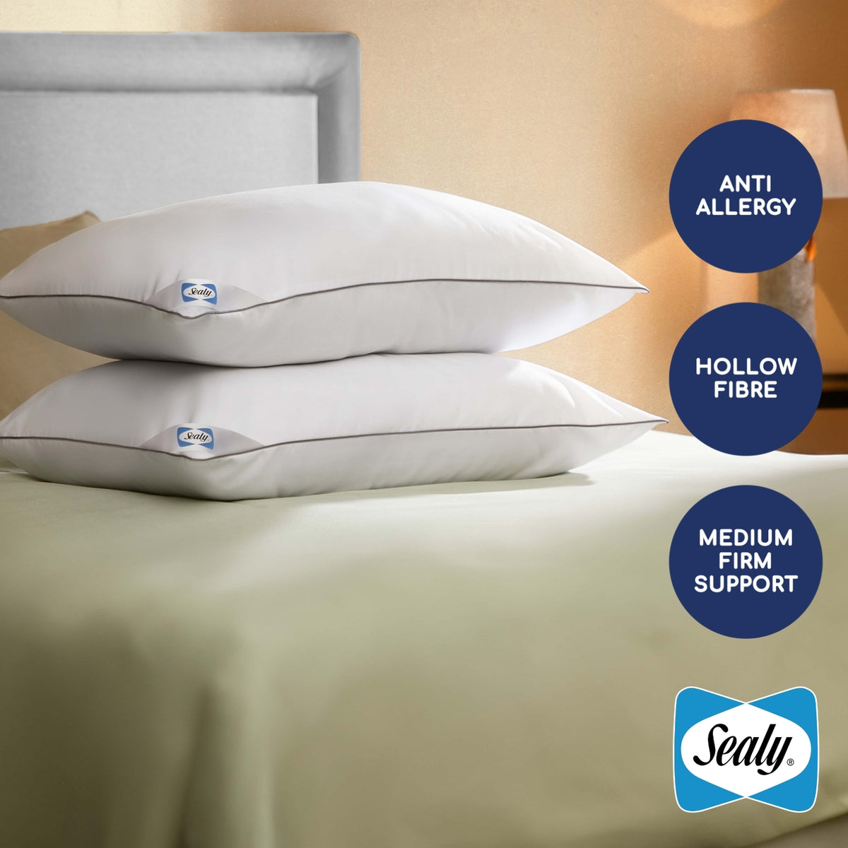 Sealy AntiAllergy Pillow Pack of 2