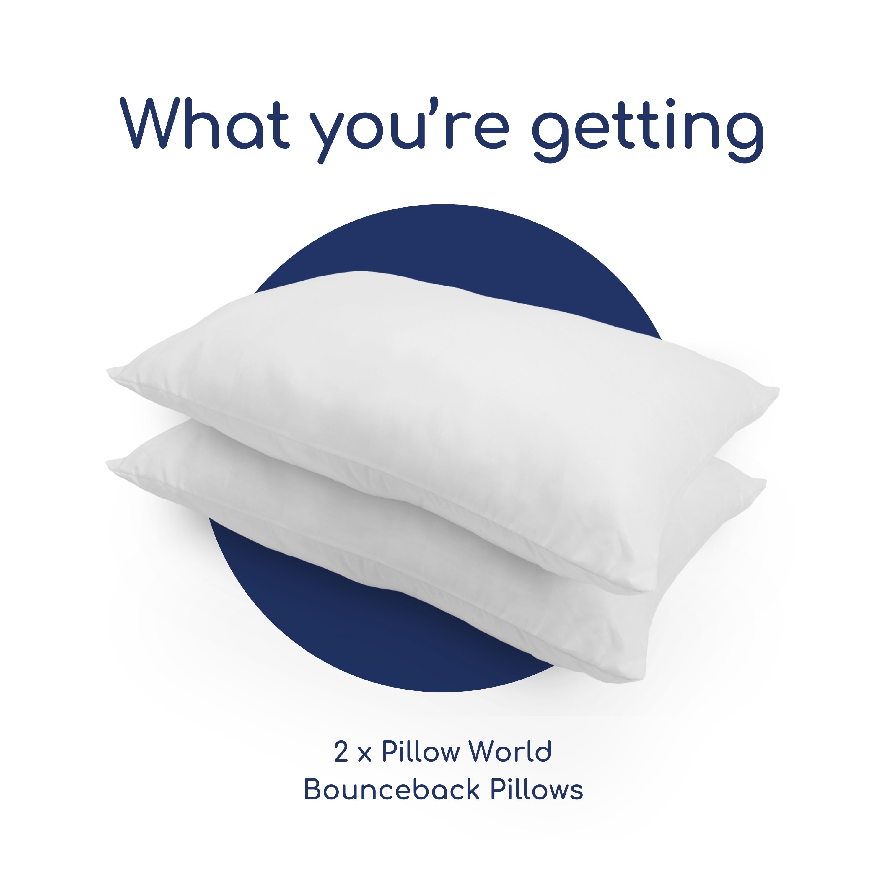 Dunlopillo Pillow Bundle - 2 Pairs with Pillow Protectors