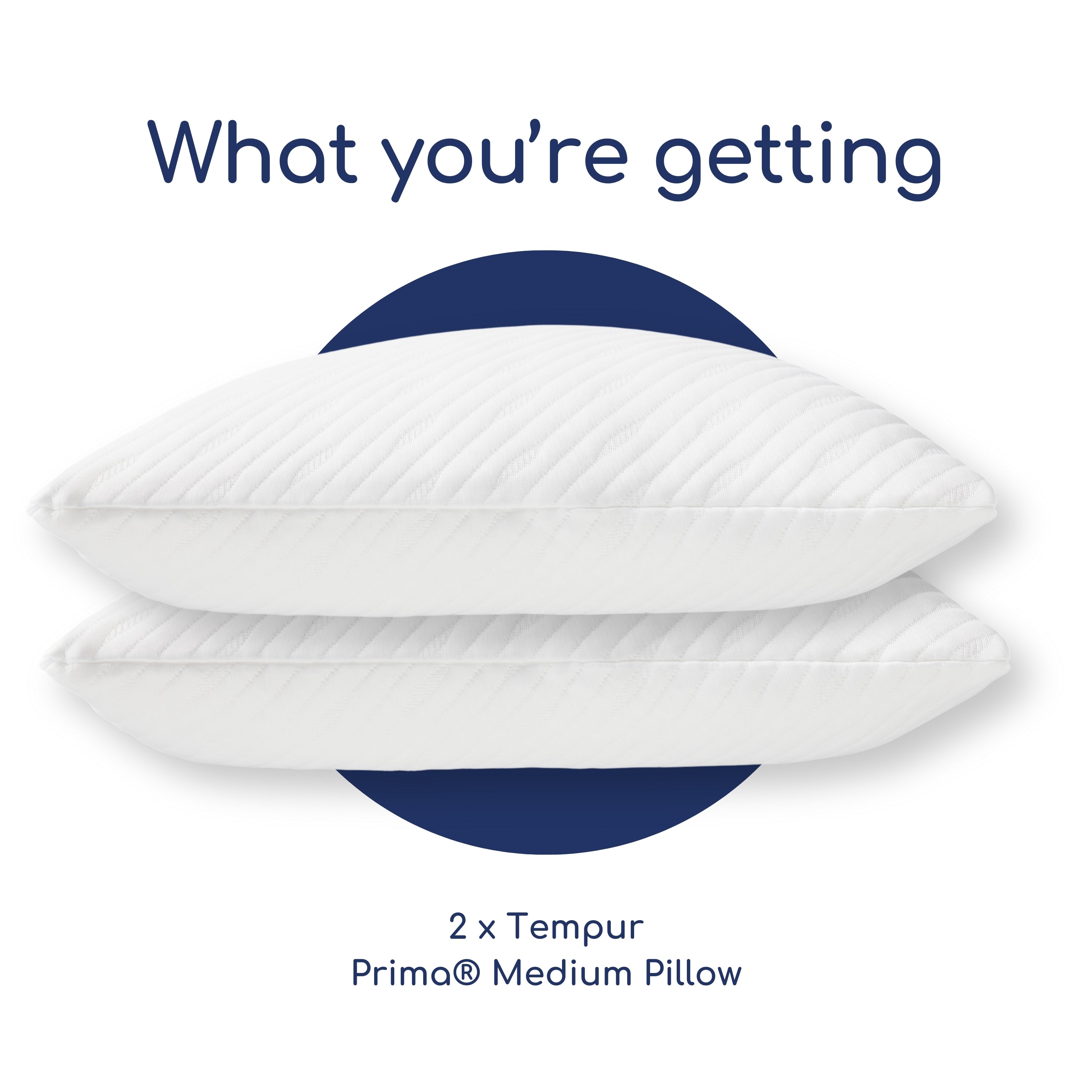 TEMPUR Prima® NEW 2024 Bundle- 2 Pairs with Pillow Protectors