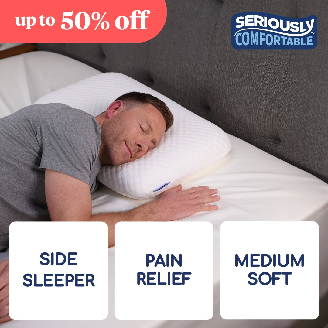 Seriously Comfortable	Memory Comfort Side Sleeper Pillow