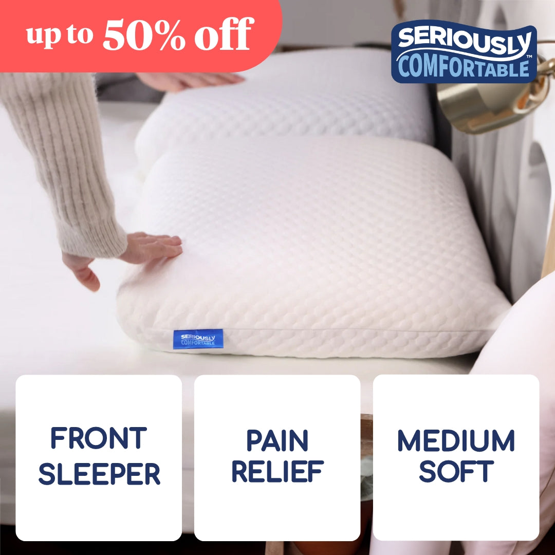 Seriously Comfortable	Memory Comfort Lower Profile Pillow