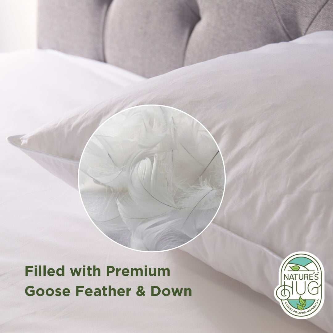 Luxury Feather Bundle - 2 Pairs with Pillow Protectors