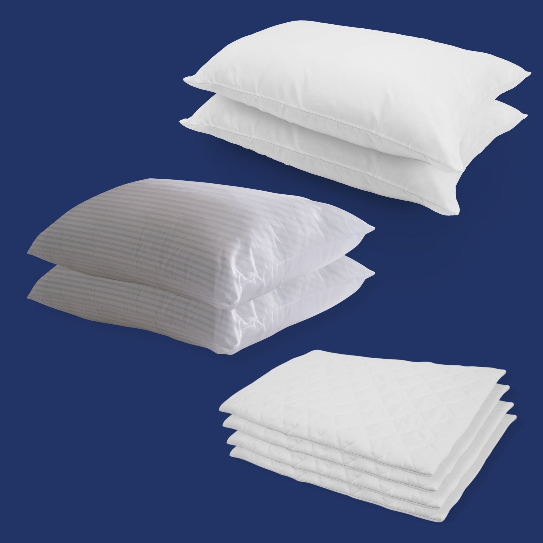 Luxury Hotel Pillow Bundle - 4 Pillows with Pillow Protectors