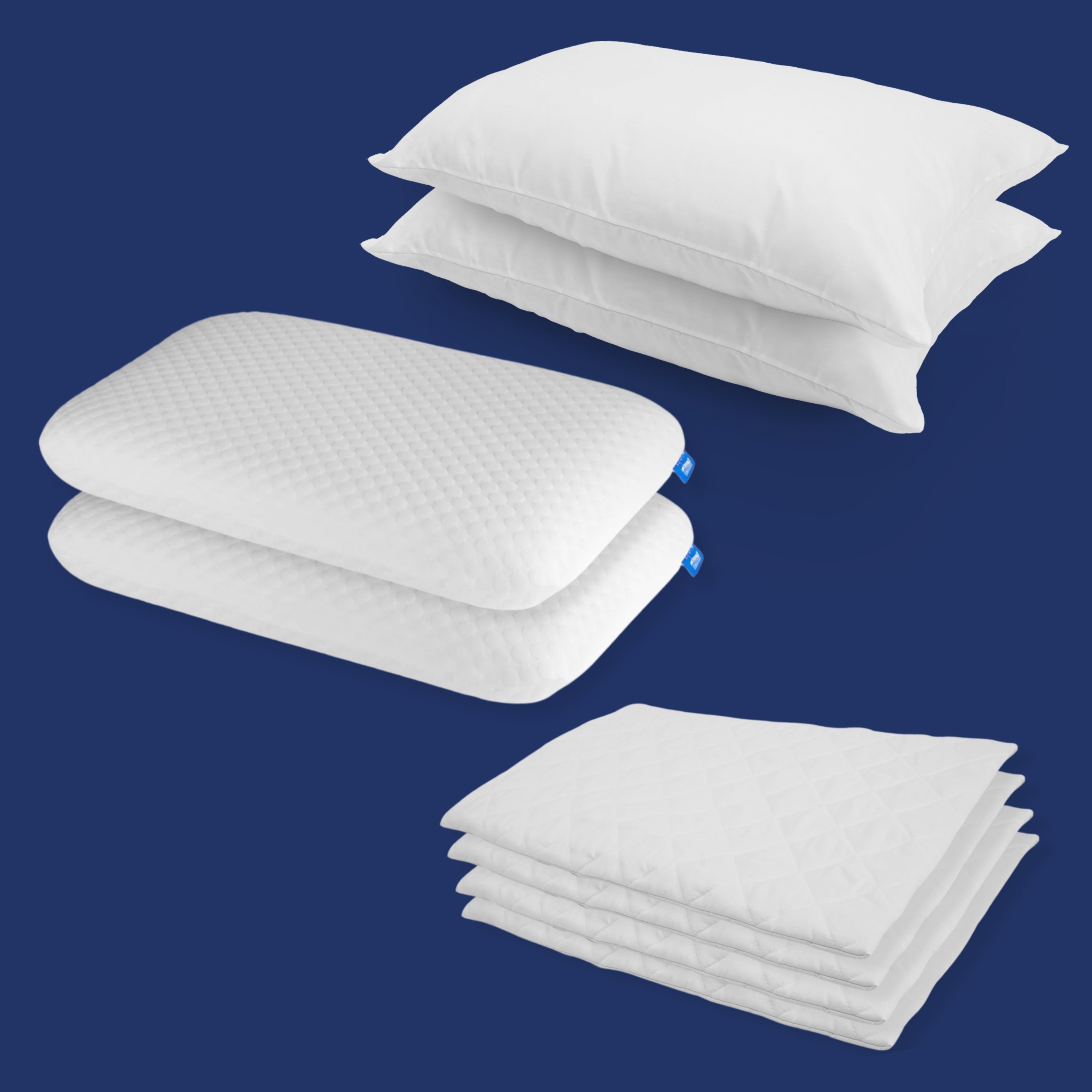 Side Sleeper Bundle - 2 Pairs with Pillow Protectors