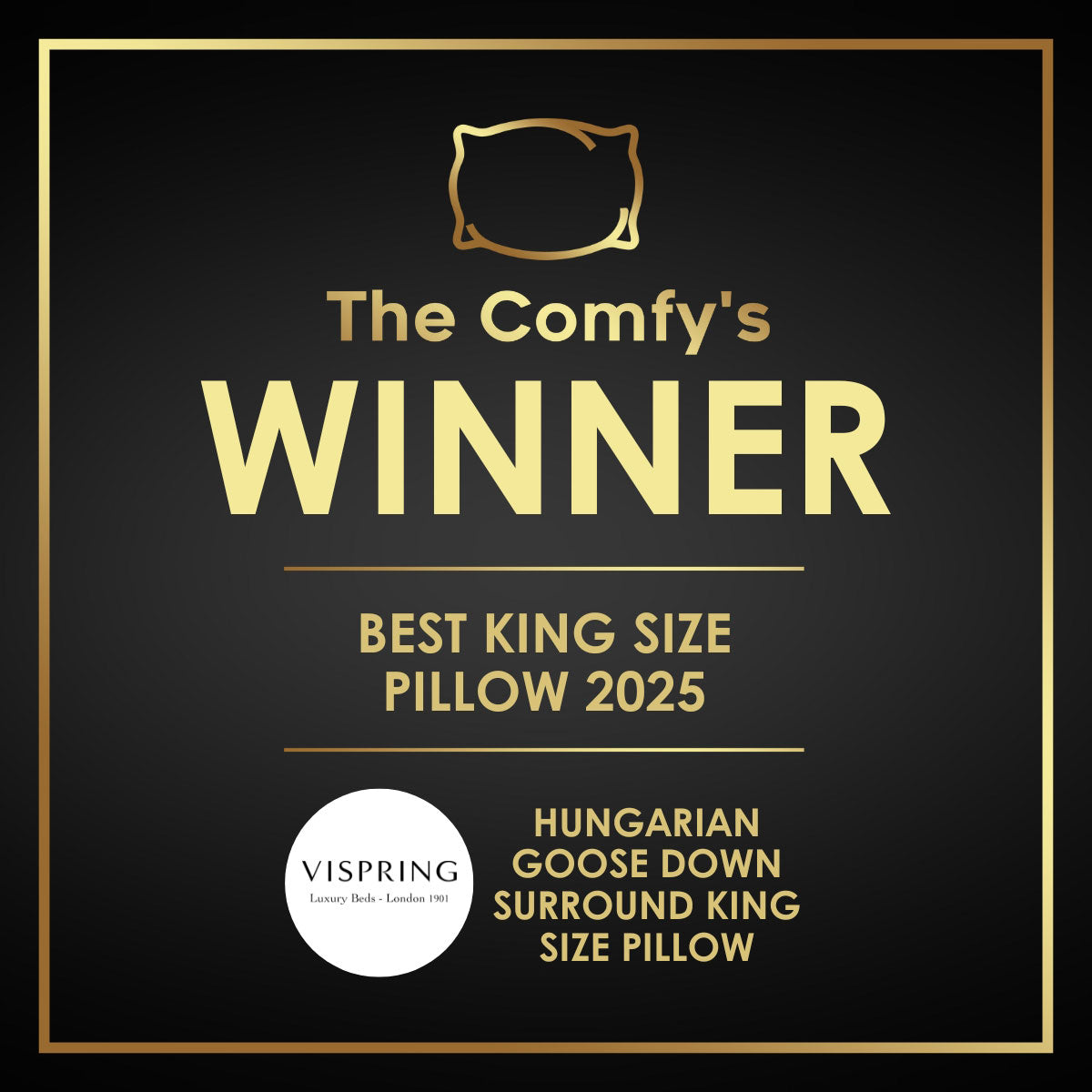 Best King Size Pillow 2025 | Vispring Hungarian Goose Down Surround King Size Pillow