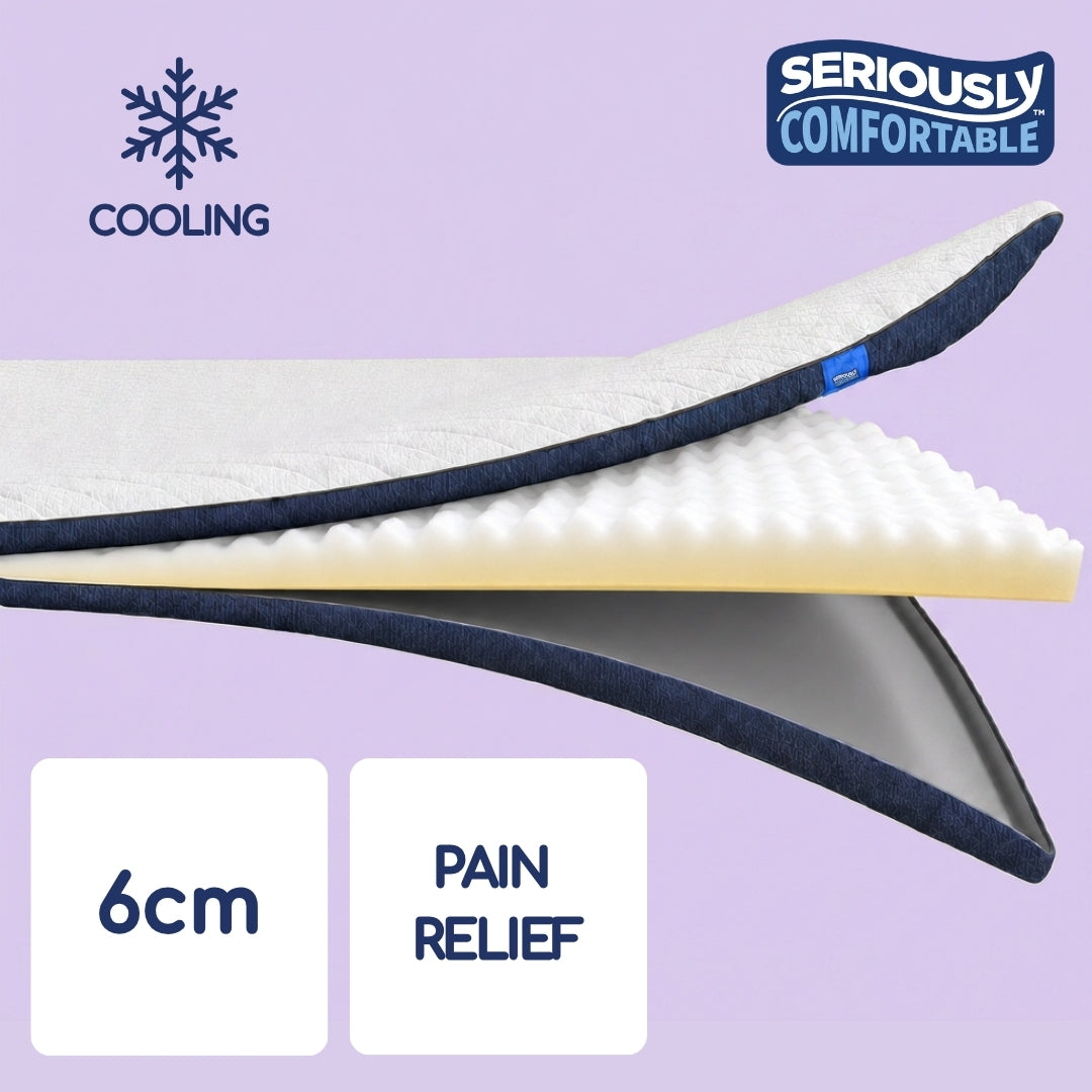 Cool Revive Plus Pain Relief Mattress Topper by Seriously Comfortable