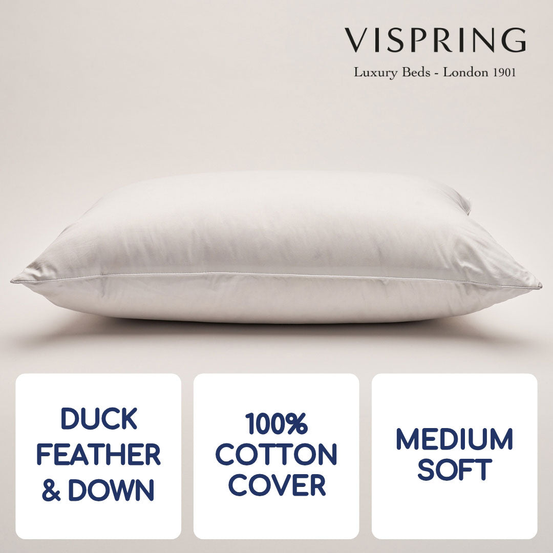 Vispring European Duck Feather and Down Pillow