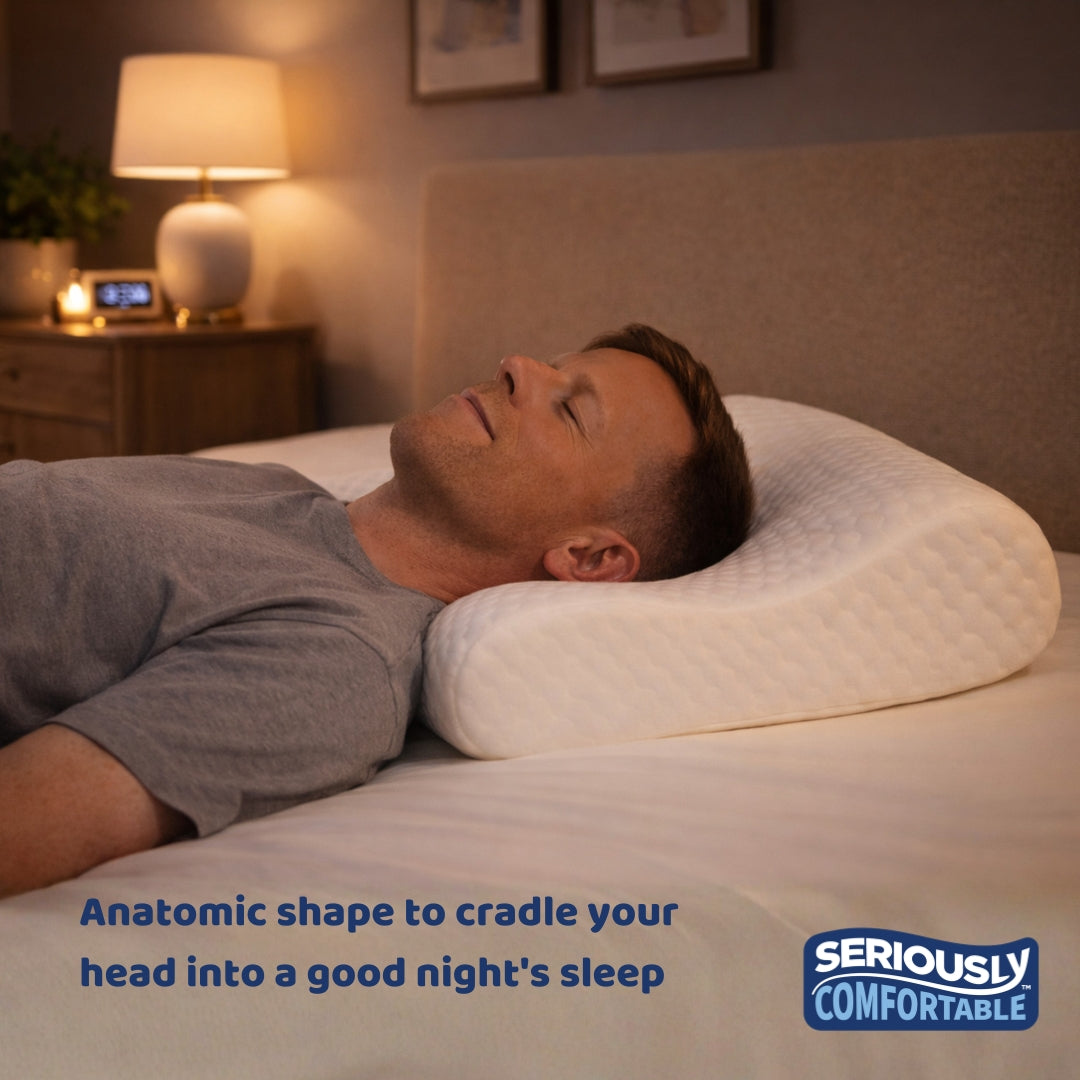 Cool Anatomic Pain Relief Pillow - Pack of 2 by Seriously Comfortable