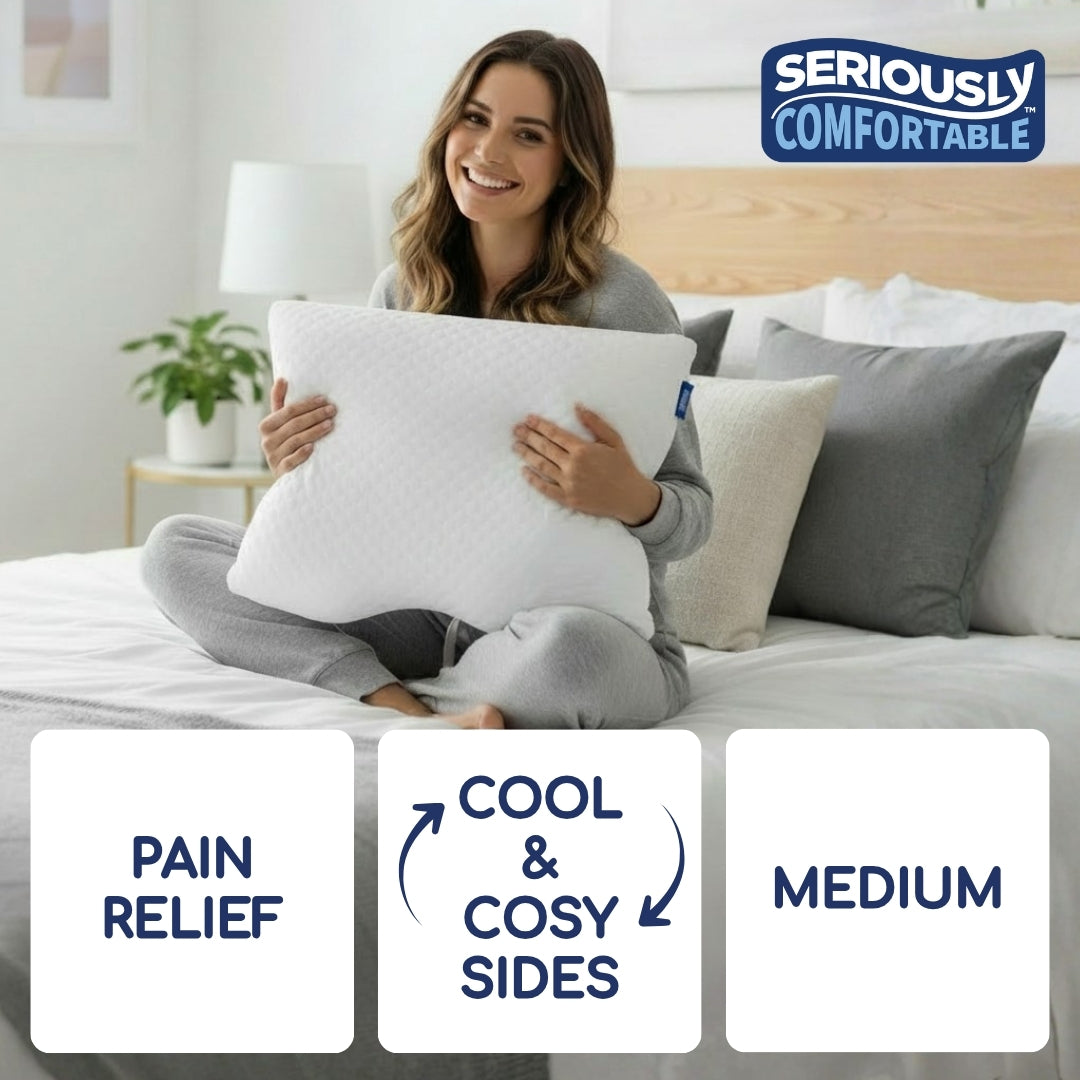 Seriously Comfortable Ergo Pain Relief Pillow
