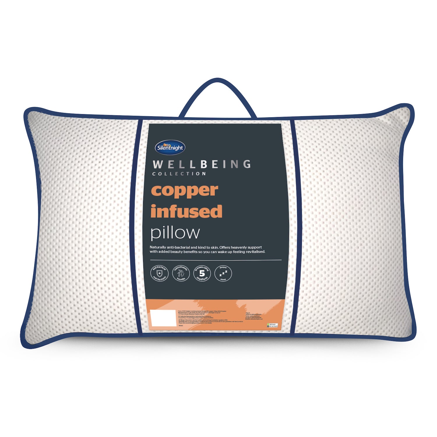 Silentnight Wellbeing Copper Infused Pillow