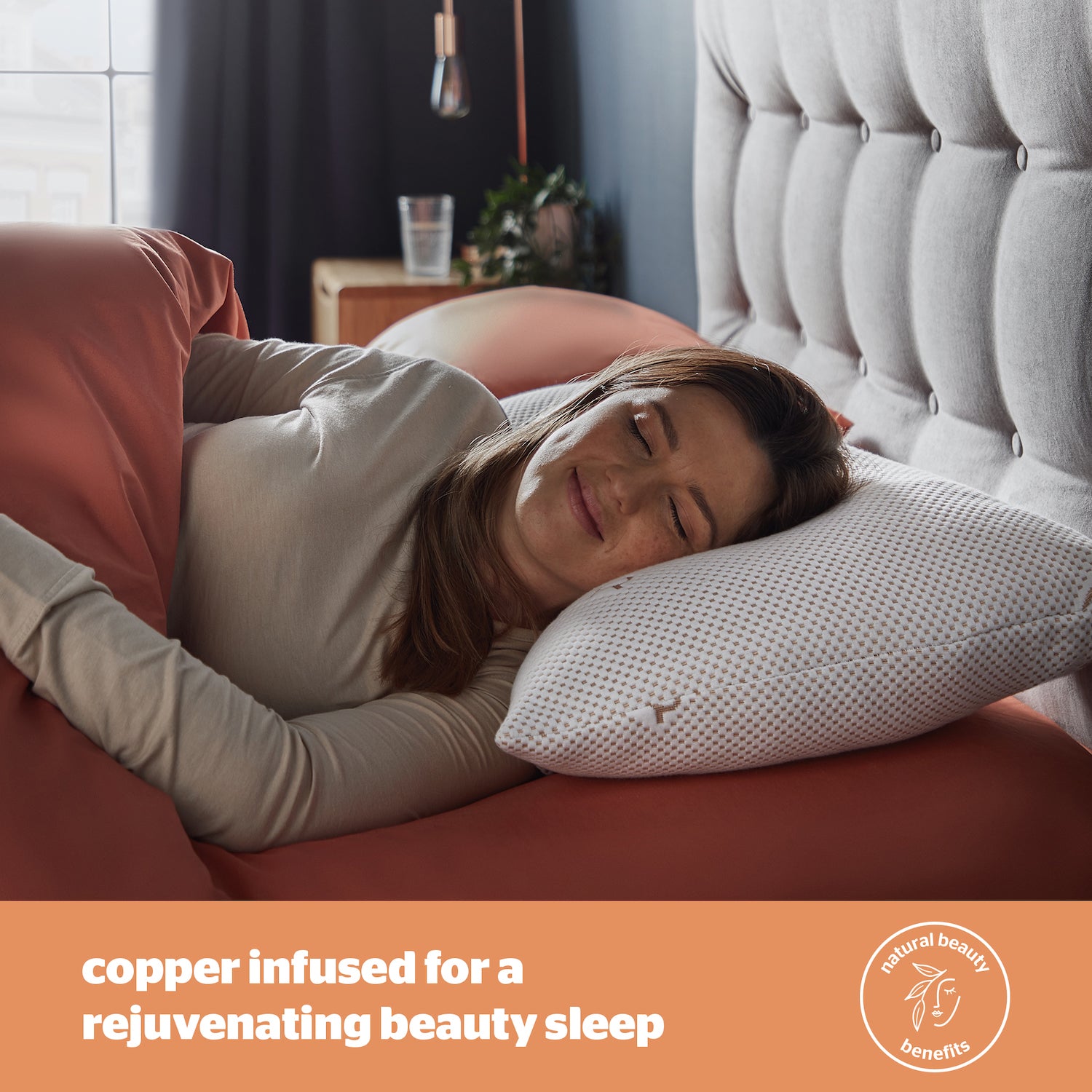 Silentnight Wellbeing Copper Infused Pillow