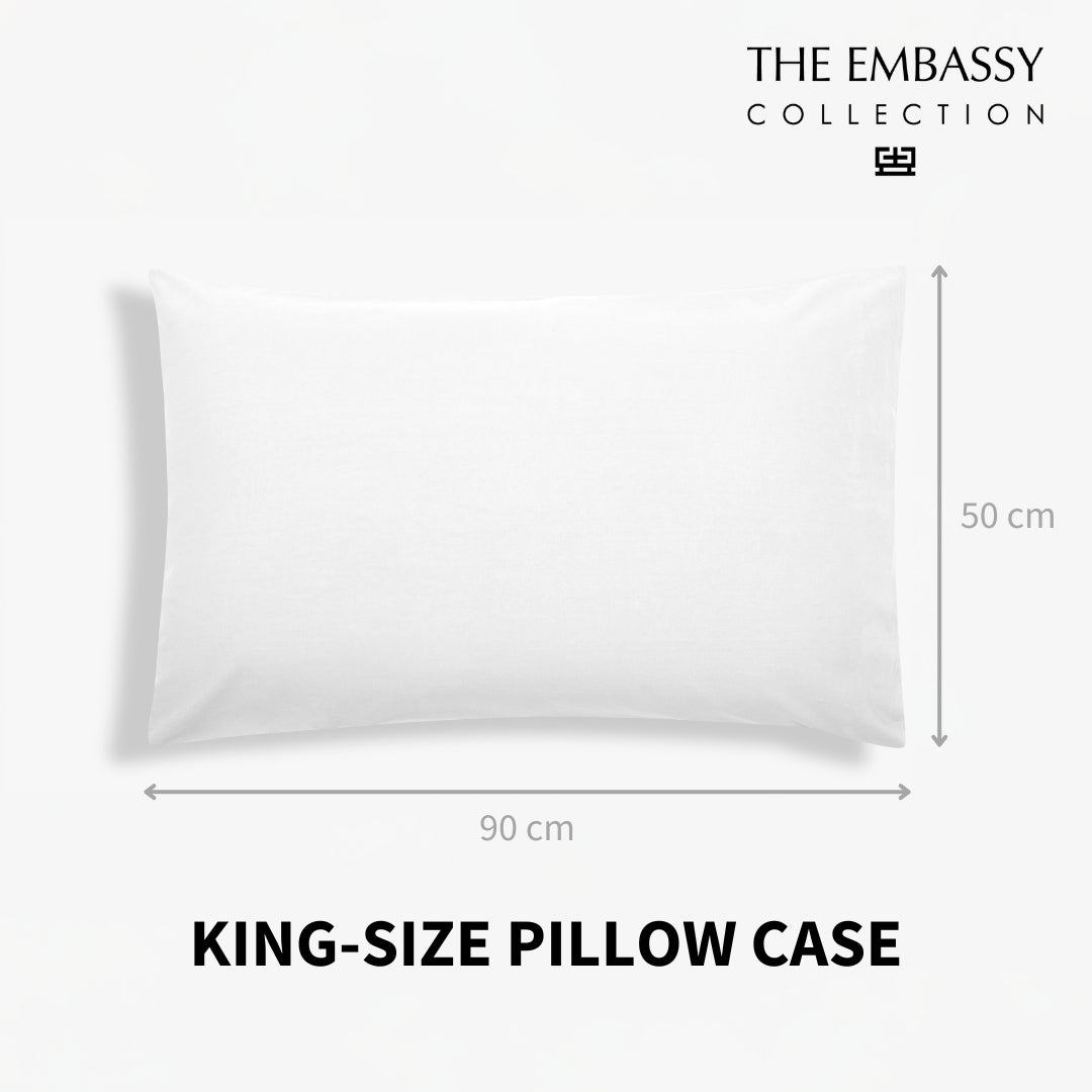 The Embassy Collection King-Size Pillow Case 50X90 cm
