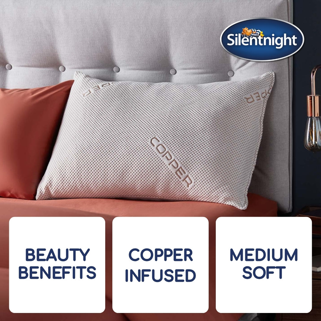 Silentnight Wellbeing Copper Infused Pillow