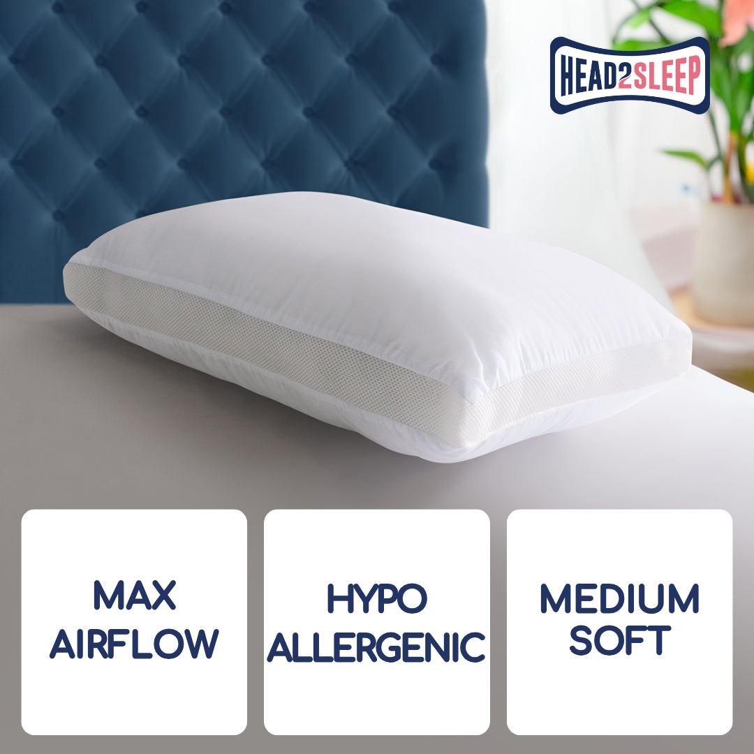 Head2Sleep Breeze Pillow - Pack of 2