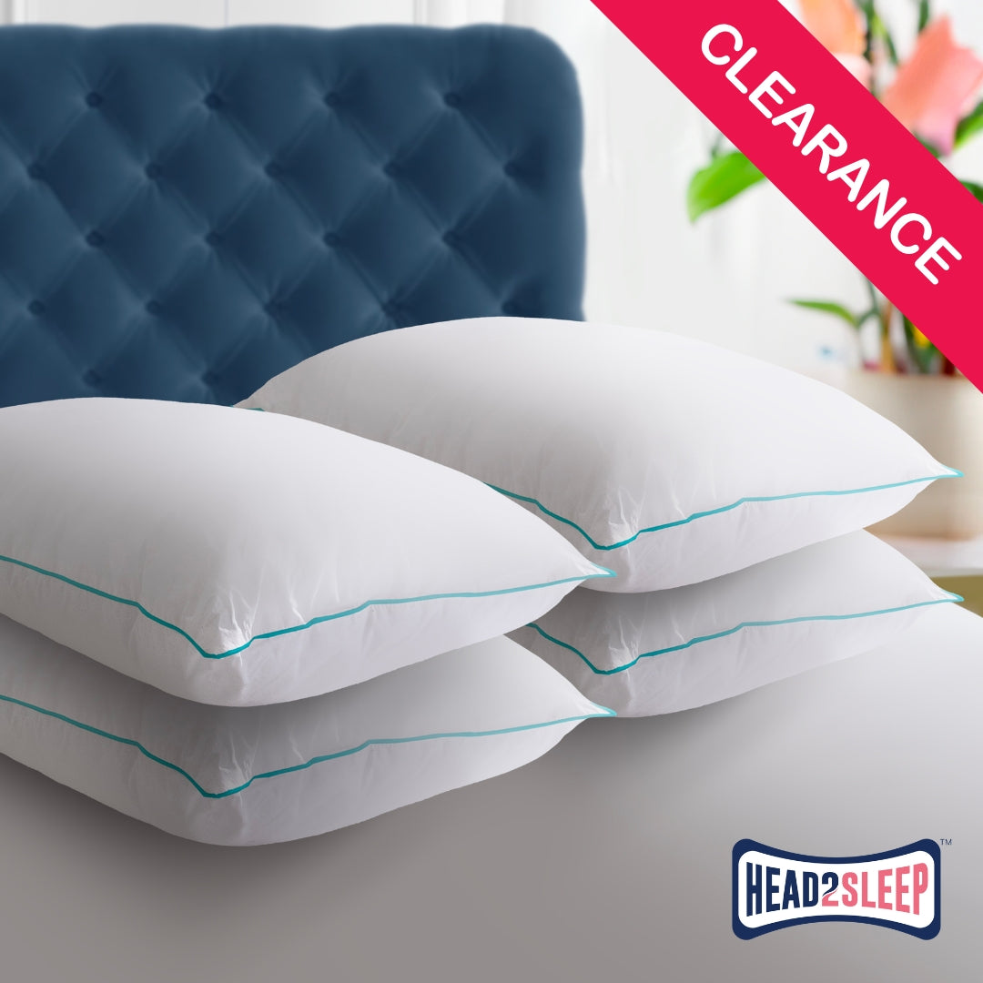 Head2Sleep Feels Like Down Pillow Pack of 4 - CLEARANCE