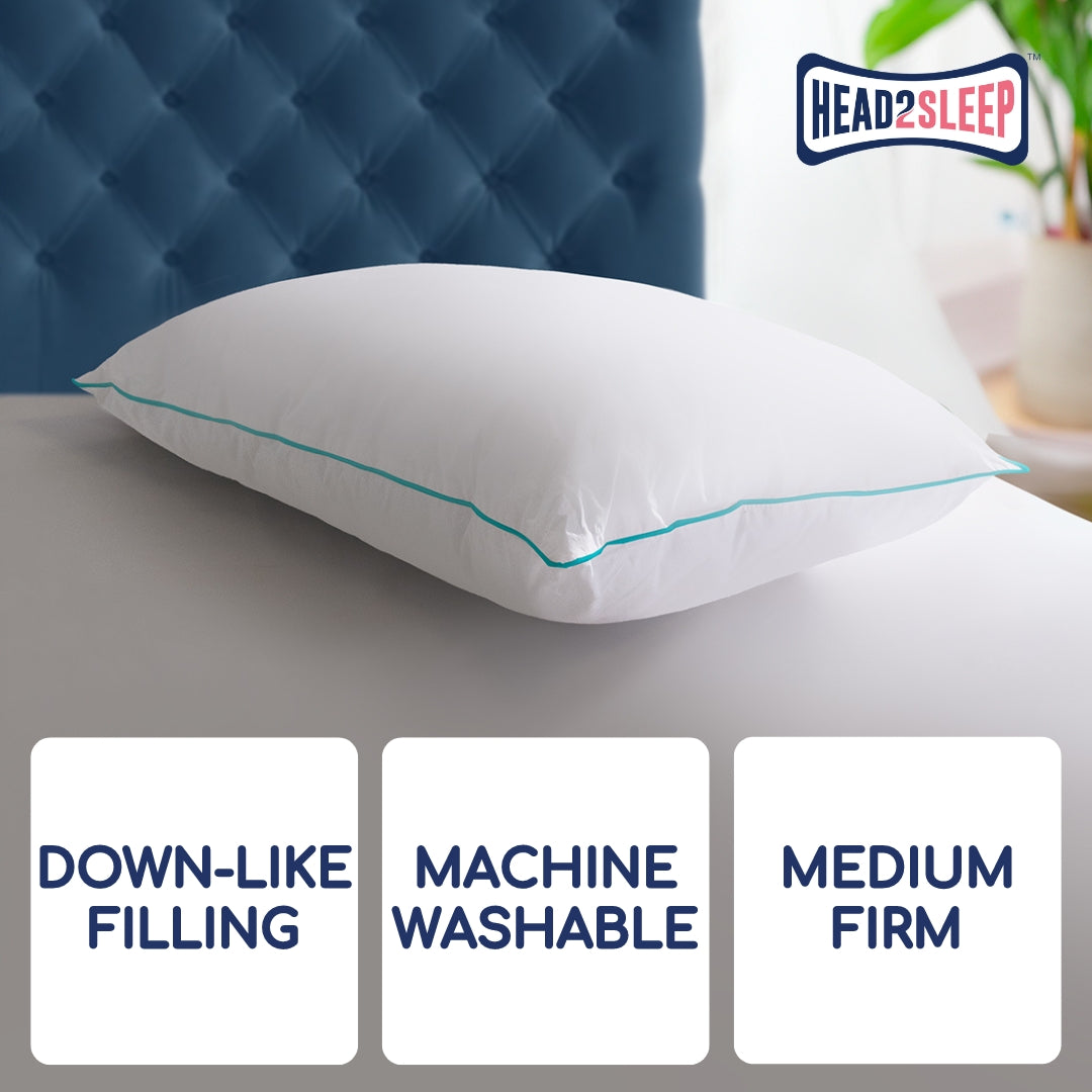 Head2Sleep Feels Like Down Pillow - Pack of 4 CLEARANCE