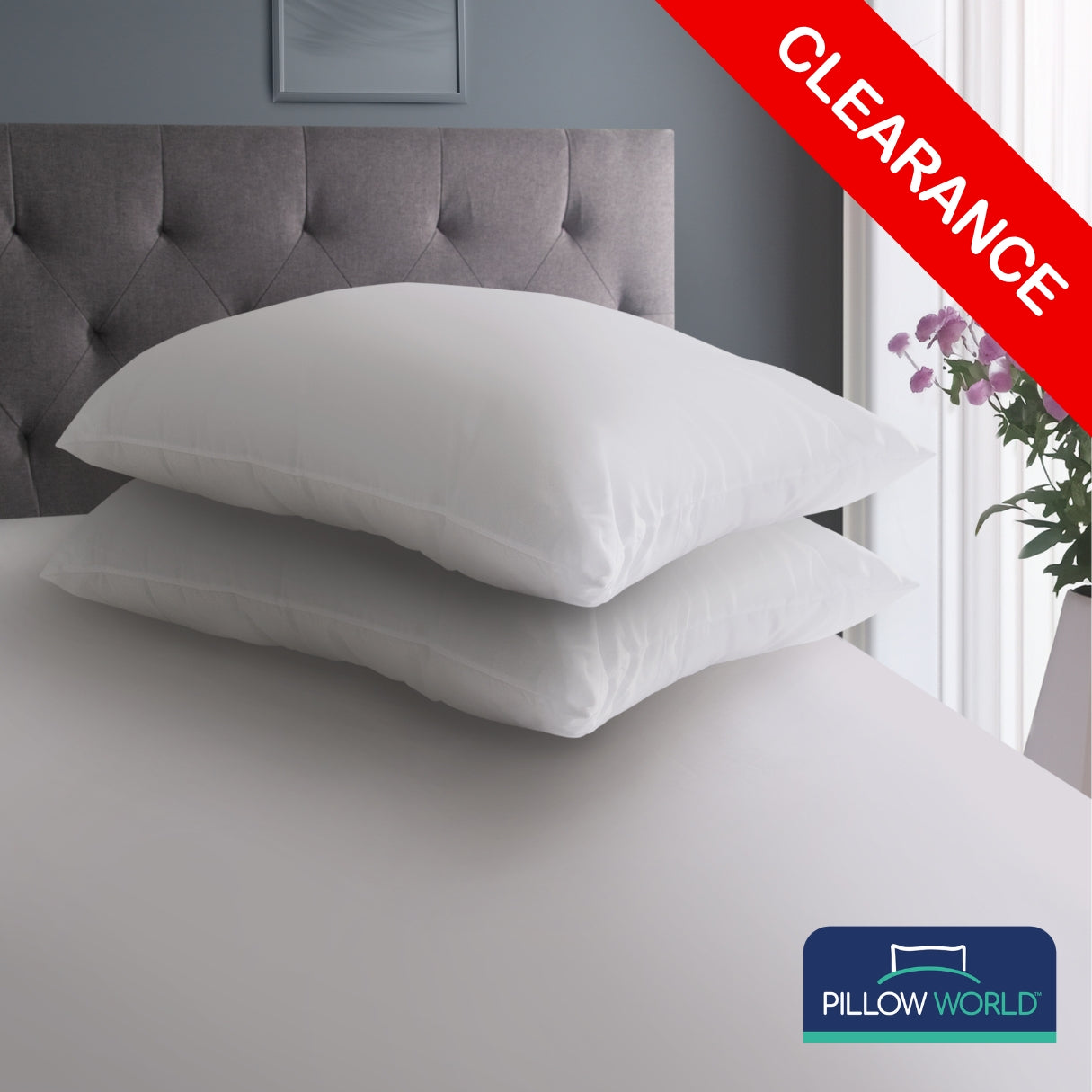 Pillow World Hollowfibre Pillow - Pack of 2 CLEARANCE