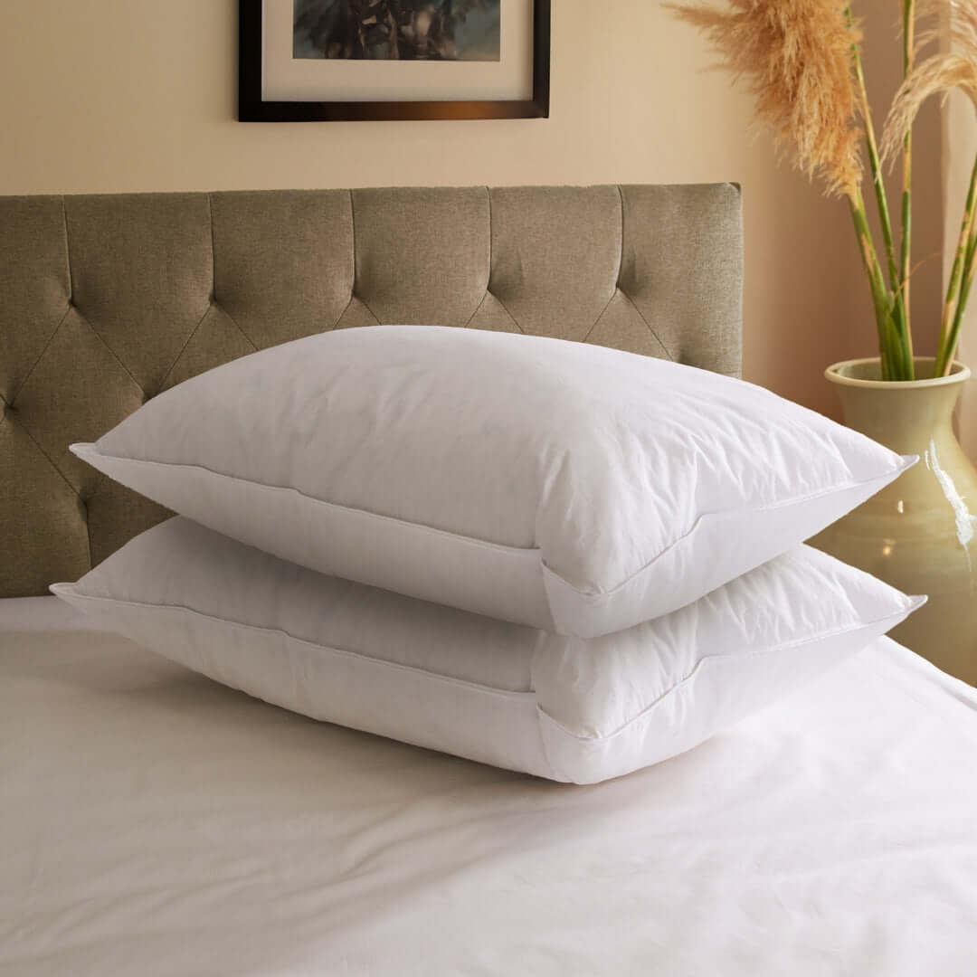 Nature's Hug	Goose Feather and Down Pillow - Pack of 2 | UK's Leading Pillow Specialist | UK's Lowest Prices | Featuring UK's Best Brands including TEMPUR®, Dunlopillo, Hypnos, Silentnight, Sealy, Seriously Comfortable & More