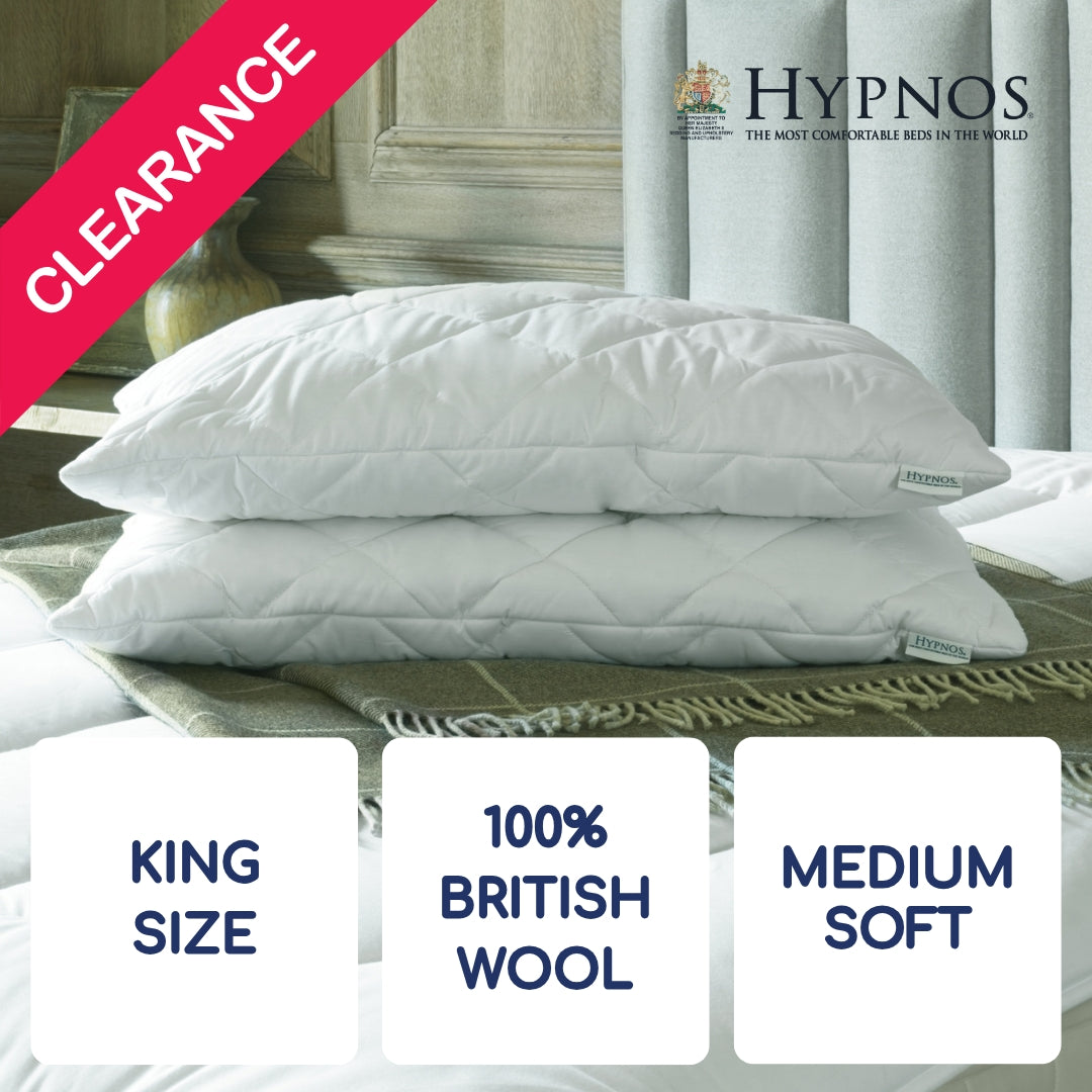 Hypnos King Size Wool Pillow - CLEARANCE