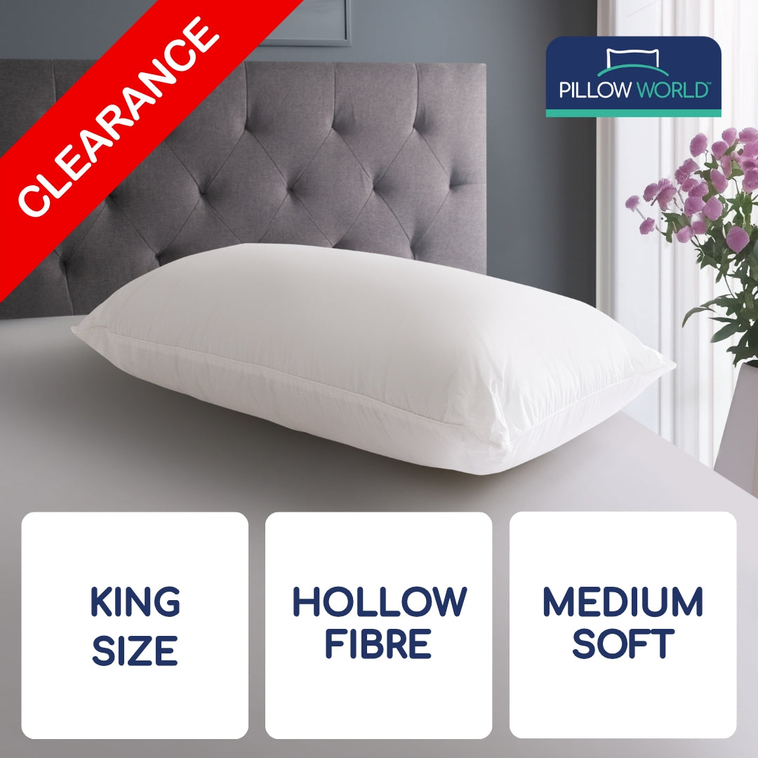 Pillow World King Size Luxury Cotton Pillow - CLEARANCE