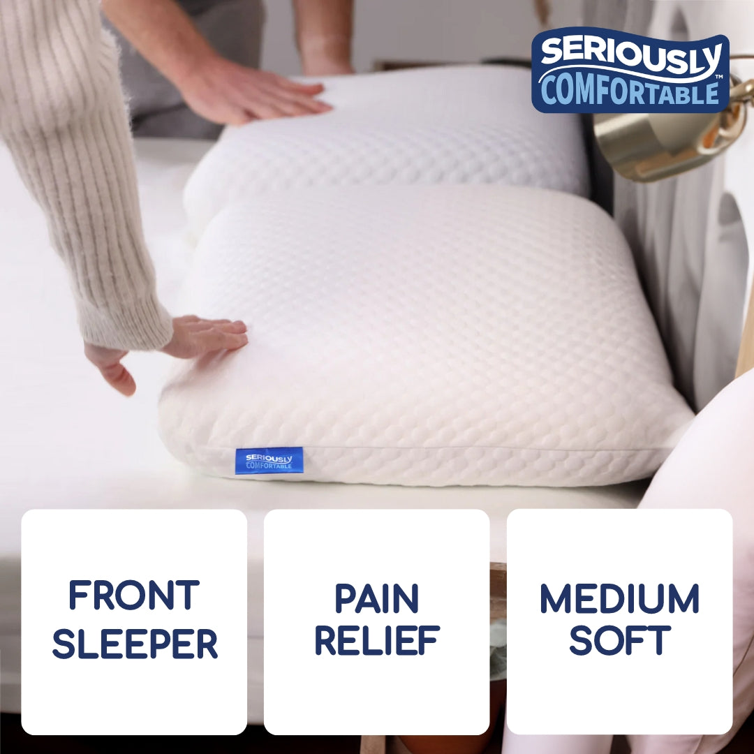 Seriously Comfortable	Memory Comfort Lower Profile Pillow