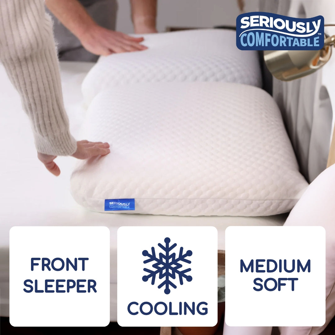 Seriously Comfortable	Cool Memory Comfort Lower Profile Pillow