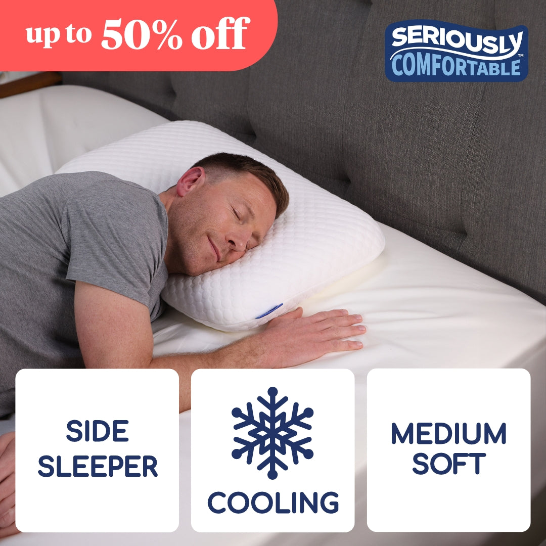 Seriously Comfortable Cool Memory Comfort Side Sleeper Pillow