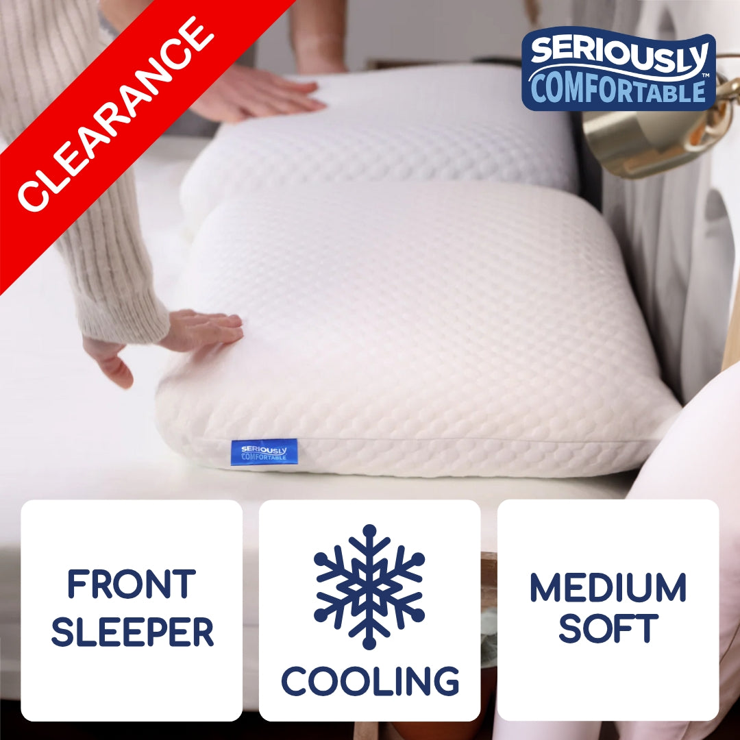 Seriously Comfortable	Cool Memory Comfort Lower Profile Pillow - CLEARANCE