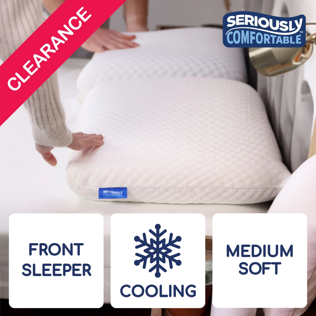 Seriously Comfortable	Cool Memory Comfort Lower Profile Pillow - CLEARANCE