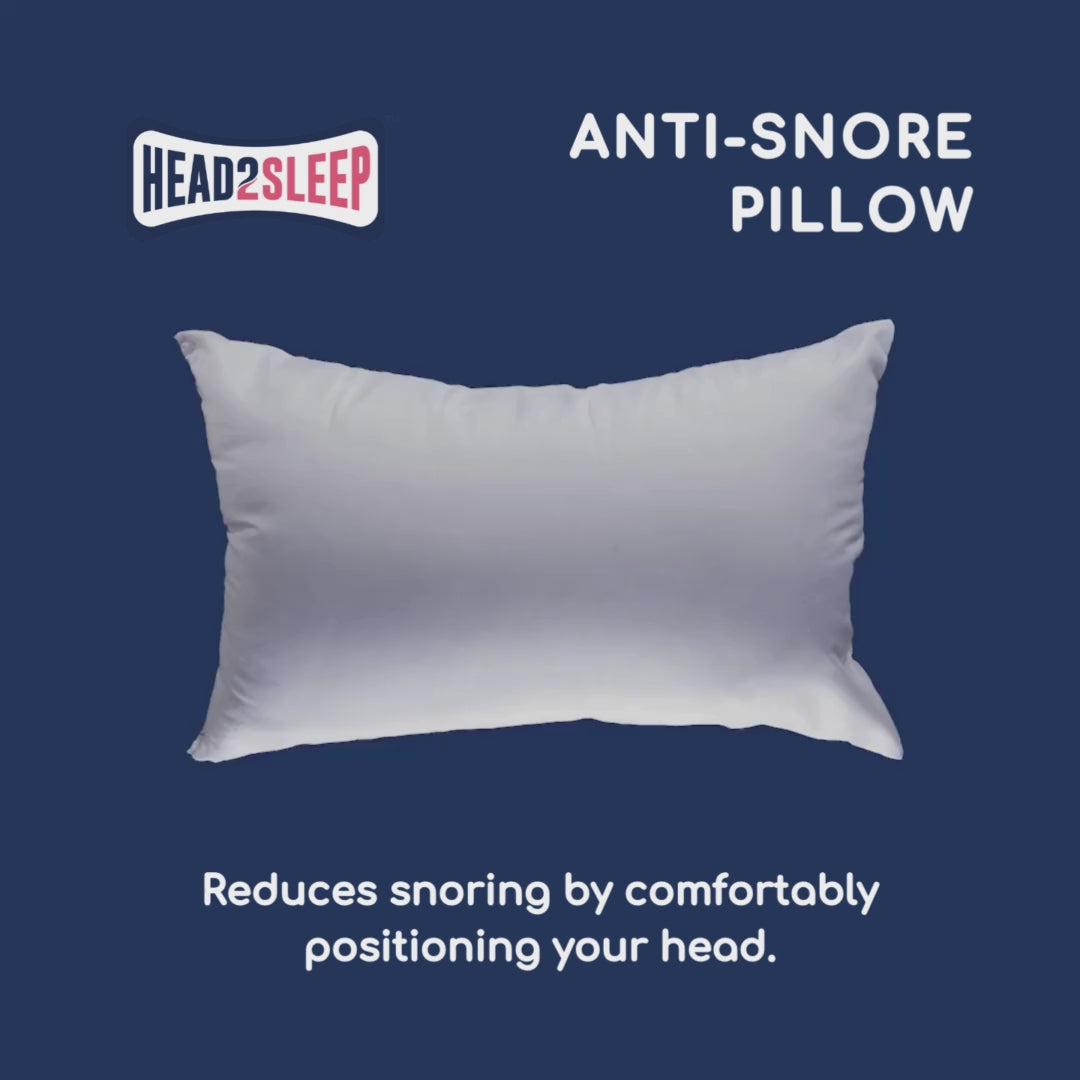 Head2Sleep Anti-Snore Support Pillow | UK's Leading Pillow Specialist | UK's Lowest Prices | Featuring UK's Best Brands including TEMPUR®, Dunlopillo, Hypnos, Silentnight, Sealy, Seriously Comfortable & More