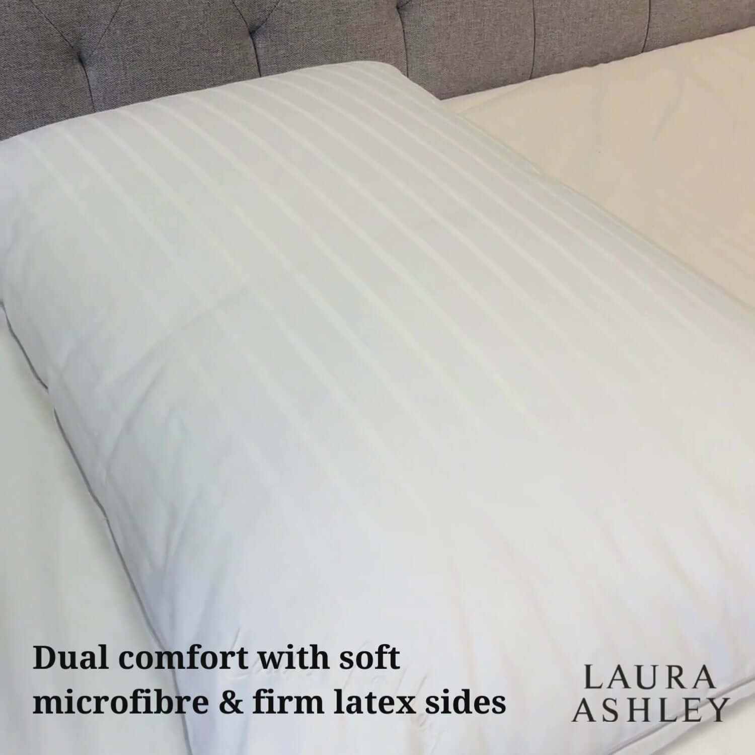 Laura Ashley Supreme Comfort Duo Pillow | UK's Leading Pillow Specialist | UK's Lowest Prices | Featuring UK's Best Brands including TEMPUR®, Dunlopillo, Hypnos, Silentnight, Sealy, Seriously Comfortable & More